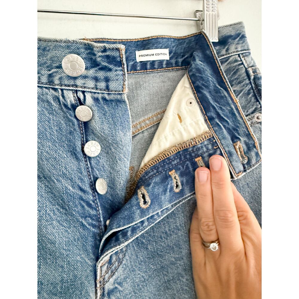 J.Crew Factory | Premium Edition high-rise straight jean | Sz 28 - Picture 3 of 8